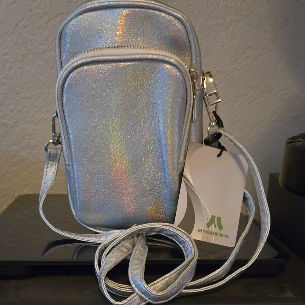 Silver Crossbody Bag